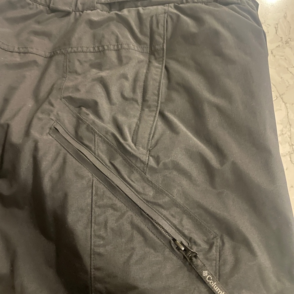 NEW Mens Columbia Large TALL Bugaboo Ski Pants Black No Paper Tags - Picture 8 of 9